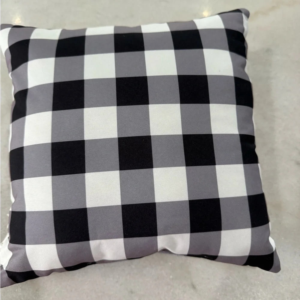 Plaid Halloween Fall Pumpkin Pillow